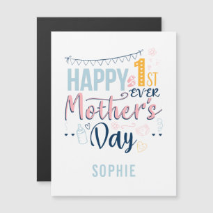 Personalisierte Erste Mütter Tag 1 Mama Magnetkarte