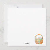 Personalisierte Erste Osterkarte, 1. Osterhase Feiertagskarte (Rückseite)