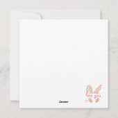 Personalisierte Erste Osterkarte, 1. Osterhase Feiertagskarte (Rückseite)