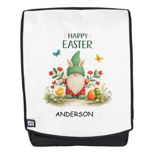 Personalisierte erste Ostern Minitasche mit Namen  Rucksack (Vorderseite)