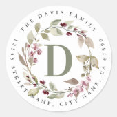 Personalisierte erste Round Stickers (Vorderseite)