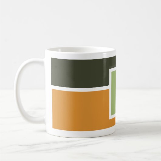 Personalisierte erste Tasse - Moderne Farbblock-De (Links)