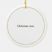 Personalisierte erste verheiratete keramik ornament (Hinten)