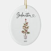 Personalisierte erste Weihnachten als Godmatronens Keramik Ornament (Rechts)