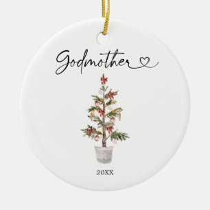 Personalisierte erste Weihnachten als Godmatronens Keramik Ornament
