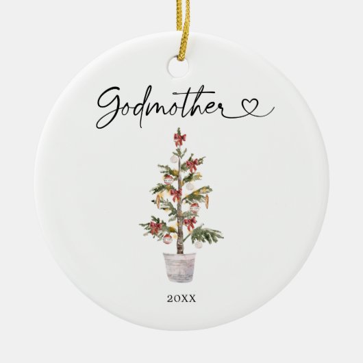Personalisierte erste Weihnachten als Godmatronens Keramik Ornament (Vorne)