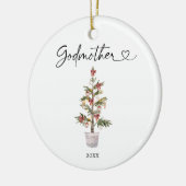 Personalisierte erste Weihnachten als Godmatronens Keramik Ornament (Links)