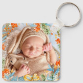 Personalisierte erste Weihnachten als Großeltern Schlüsselanhänger (Rückseite)