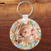 Personalisierte erste Weihnachten als Großeltern Schlüsselanhänger (Rückseite)