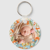 Personalisierte erste Weihnachten als Großeltern Schlüsselanhänger (Rückseite)