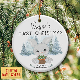 Personalisierte erste Weihnachten, Baby's First Ce Keramik Ornament