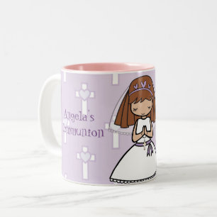 Personalisierte erste zweifarbige tasse