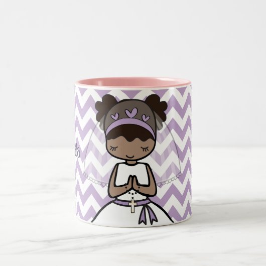 Personalisierte erste zweifarbige tasse (Mittel)