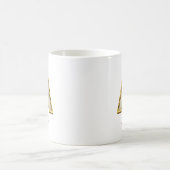 Personalisierte Erstmalige Monogramm-Gold-Typograf Kaffeetasse (Mittel)