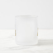 Personalisierte Erstmalige Monogramm-Gold-Typograf Mattglastasse (Mittel)
