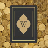 Personalisierte Erstspielkarten aus schwarzem Gold Spielkarten