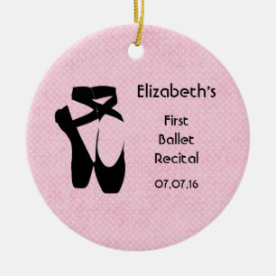 Personalisierte Erwägung zum ersten Ballet Keramik Ornament