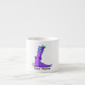 Personalisierte Espresso-Tasse mit "L" Monster Espressotasse (Vorderseite)