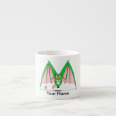 Personalisierte Espresso-Tasse mit "m-" Monster Espressotasse (Vorderseite)