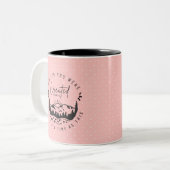 Personalisierte Esther Bibel Verse Rosa Christlich Zweifarbige Tasse (Vorderseite Links)