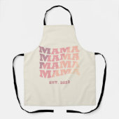 Personalisierte etablierte Mama Schürze (Vorderseite)