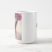 Personalisierte Ethereal-Girl mit rosa Freckles Kaffeetasse (Mittel)