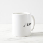 Personalisierte Ethereal-Girl mit rosa Freckles Kaffeetasse (VorderseiteRechts)
