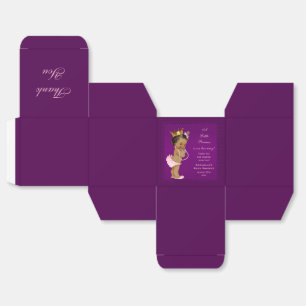 Personalisierte ethnische Dusche Prinzessin-Baby Geschenkschachtel