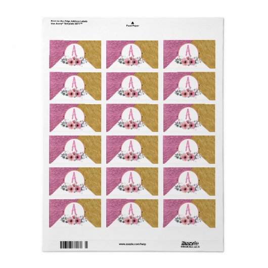 Personalisierte Etiketten Adressaufkleber (Vorne)