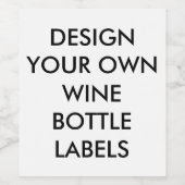Personalisierte Etikettierungen für Weinflaschen ( Weinetikett (Einzelnes Label)