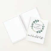 Personalisierte Eukalyptus Gold-Folie Notizblock (Innenseite)