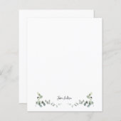 Personalisierte Eukalyptus Greenery Custom Station (Vorne/Hinten)