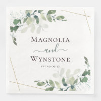 Personalisierte Eukalyptus Greenery Wedding