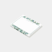 Personalisierte Eukalyptus-Grenze Post-it Klebezettel (angewinkelt)
