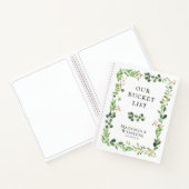 Personalisierte Eukalyptus-Grüne Notizblock (Innenseite)