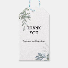 Personalisierte Eukalyptus Wedding Vielen Dank, da Geschenkanhänger