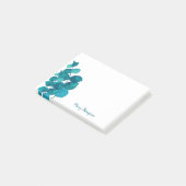 Personalisierte Eukalyptusblätter Post-it Klebezettel (angewinkelt)
