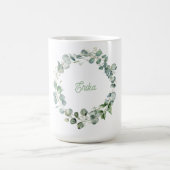 Personalisierte Eukalyptuskranke-Tasse Kaffeetasse (Mittel)