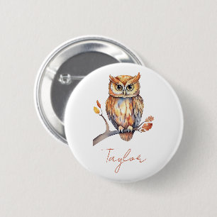 Personalisierte Eule Button