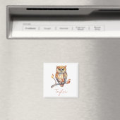 Personalisierte Eule Magnet (In Situ (Geschirrspüler))