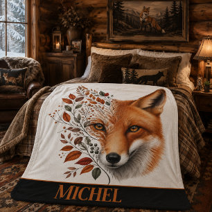 Personalisierte Eulen-Sherpa-Decke  Sherpadecke
