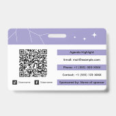 Personalisierte Eventausweis-ID Ausweis (Rückseite)