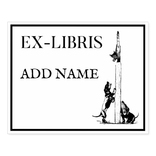 Personalisierte Ex-Libris-Ahorn-Briefmarke Gummistempel (Prägung)