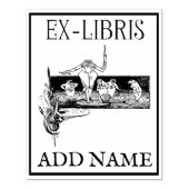Personalisierte Ex-Libris-Ahorn-Briefmarke Gummistempel (Prägung)