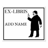 Personalisierte Ex-Libris-Ahorn-Briefmarke Gummistempel (Prägung)