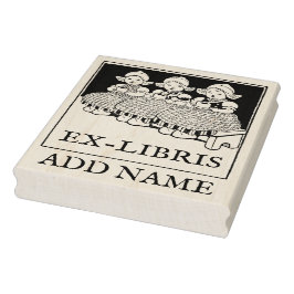 Personalisierte Ex-Libris-Ahorn-Briefmarke Gummistempel