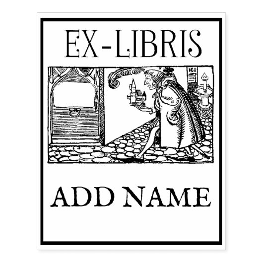 Personalisierte Ex-Libris-Ahorn-Briefmarke Gummistempel (Prägung)
