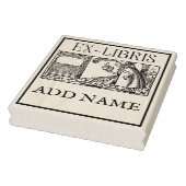 Personalisierte Ex-Libris-Ahorn-Briefmarke Gummistempel (Stempel)