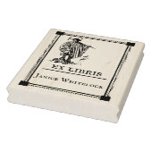 Personalisierte Ex Libris Holz Briefmarke Gummistempel (Stempel)