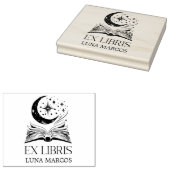 Personalisierte Ex Libris mit einem Buch und Stern Gummistempel (Stempel)